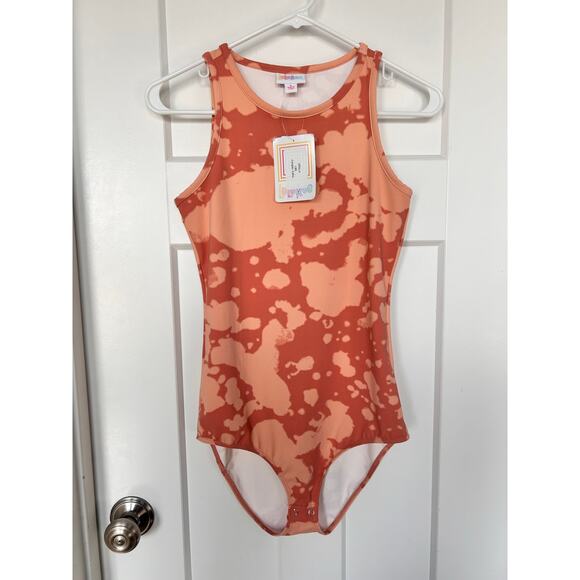 NWT Lularoe Women's Tie Dye Hope Bodysuit Sculpting Tank Top pink Size Small - Picture 2 of 9